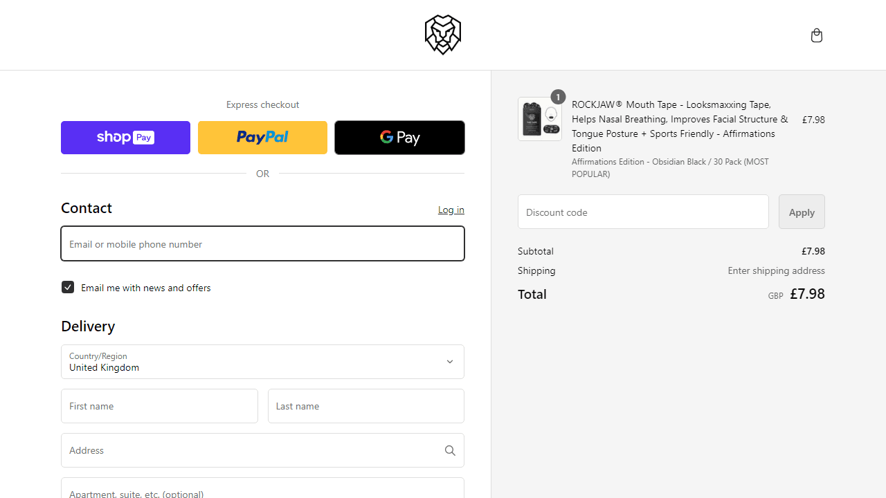How to apply Rockjaw coupon code
